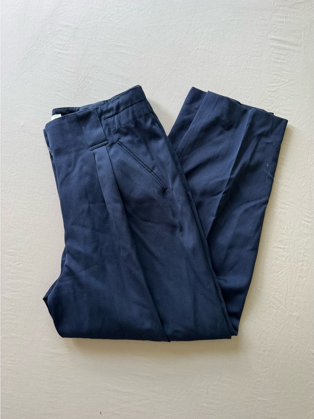 Vintage Perfect Designs Wool Straight  Leg Trousers